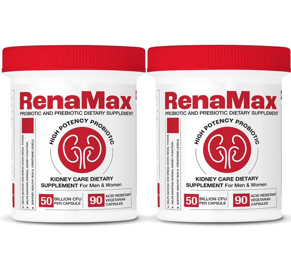 RENAMAX Kidney Restores bottle front view for kidney support