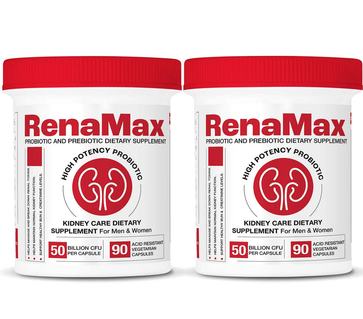 RENAMAX Kidney Restores bottle front view for kidney support