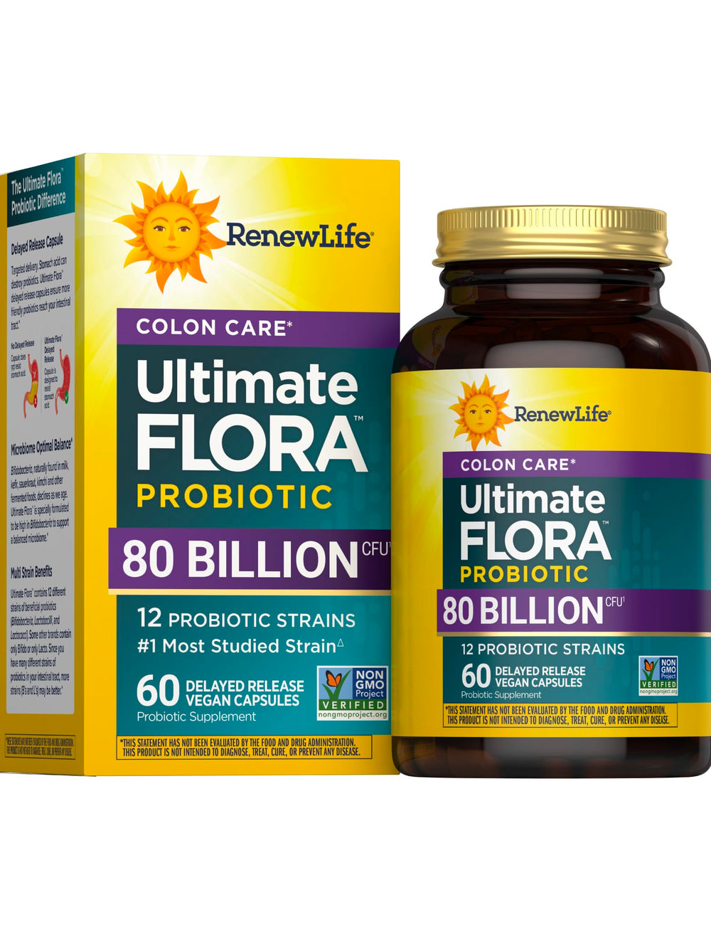 Renew Life Colon Care bottle front for daily digestive support