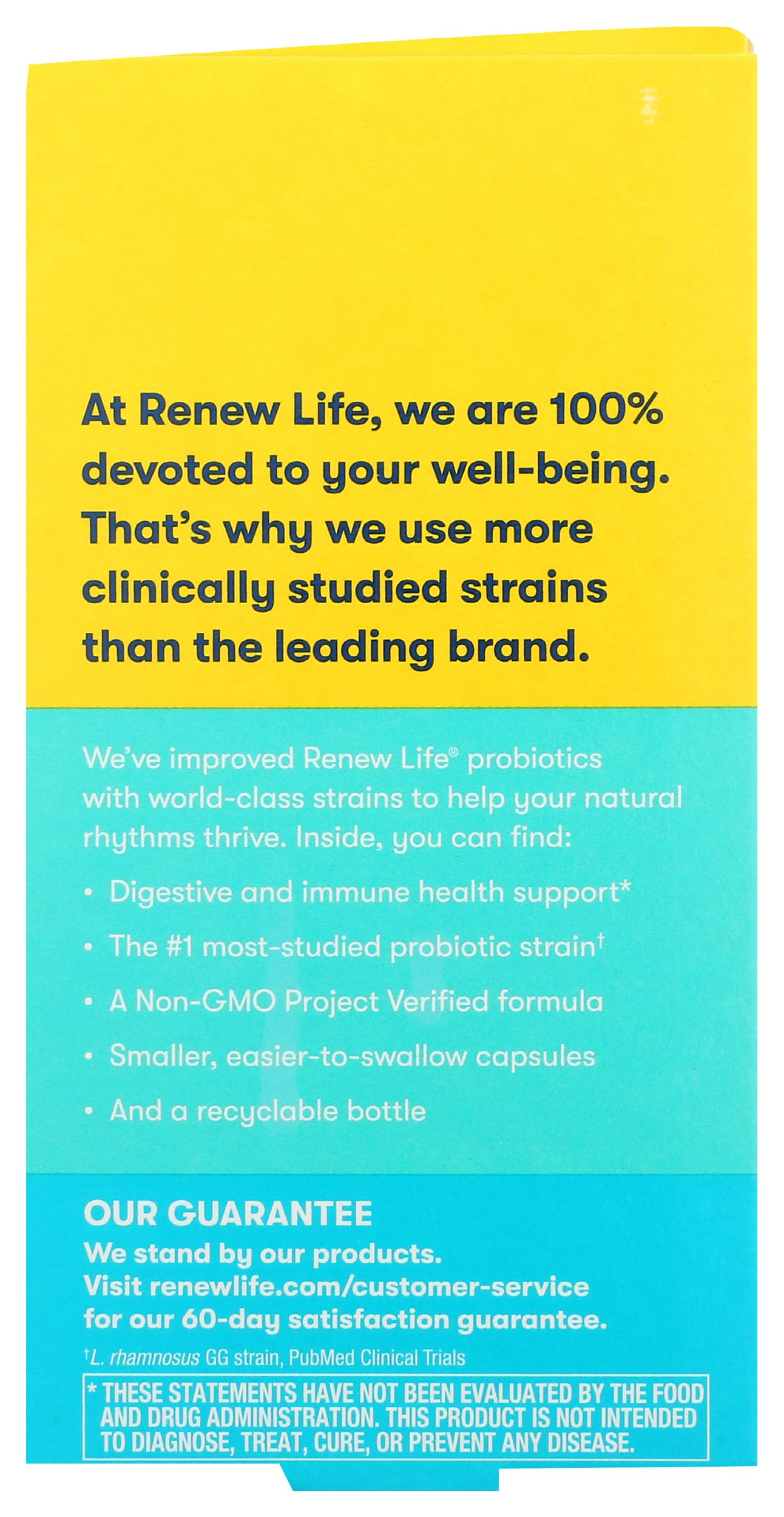 Renew Life Colon Care bottle label highlights gluten-free dairy-free and soy-free formulation