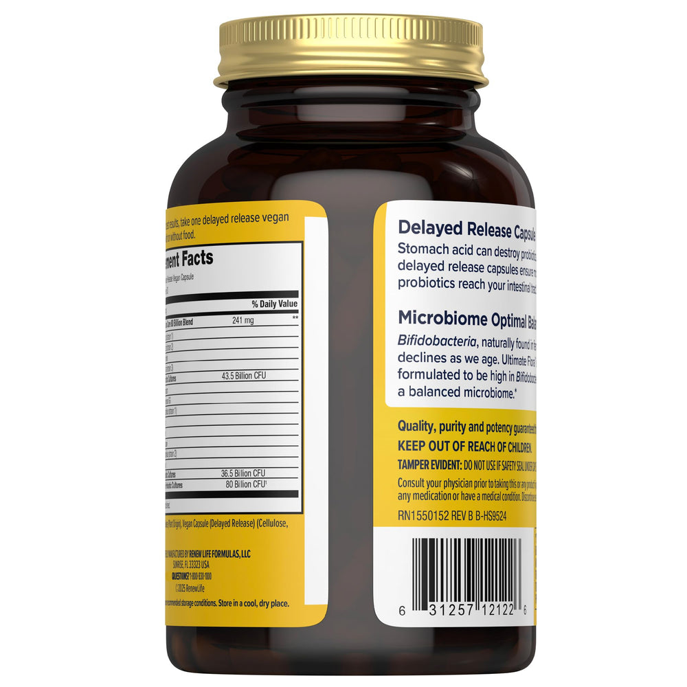 Renew Life Colon Care capsules dispense view with capsule count and portability.