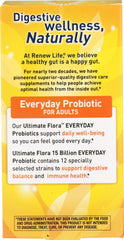 Closeup of Renew Life Everyday Probiotic capsules designed for easy swallowing.