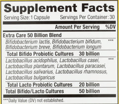 Renew Life probiotic capsules closeup highlights small easy-to-swallow pills for daily use