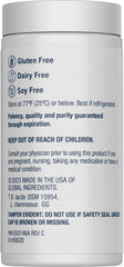 Renew Life women's probiotic bottle on shelf, emphasizing dairy-free, gluten-free, soy-free formulation