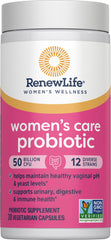 Stay-fresh bottle labeling from Renew Life conveys potency and daily usability.