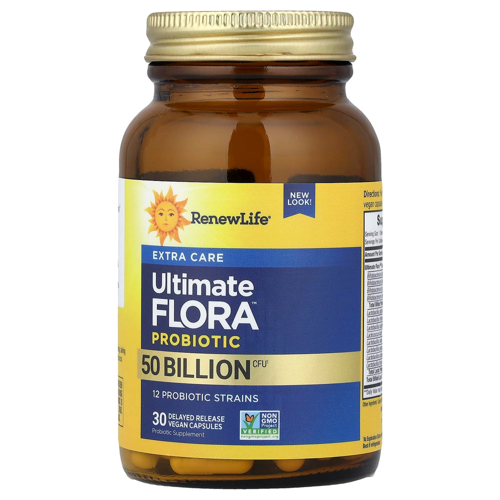 Renew Life Ultimate Flora delayed-release capsule targets the gut for reliable probiotic delivery