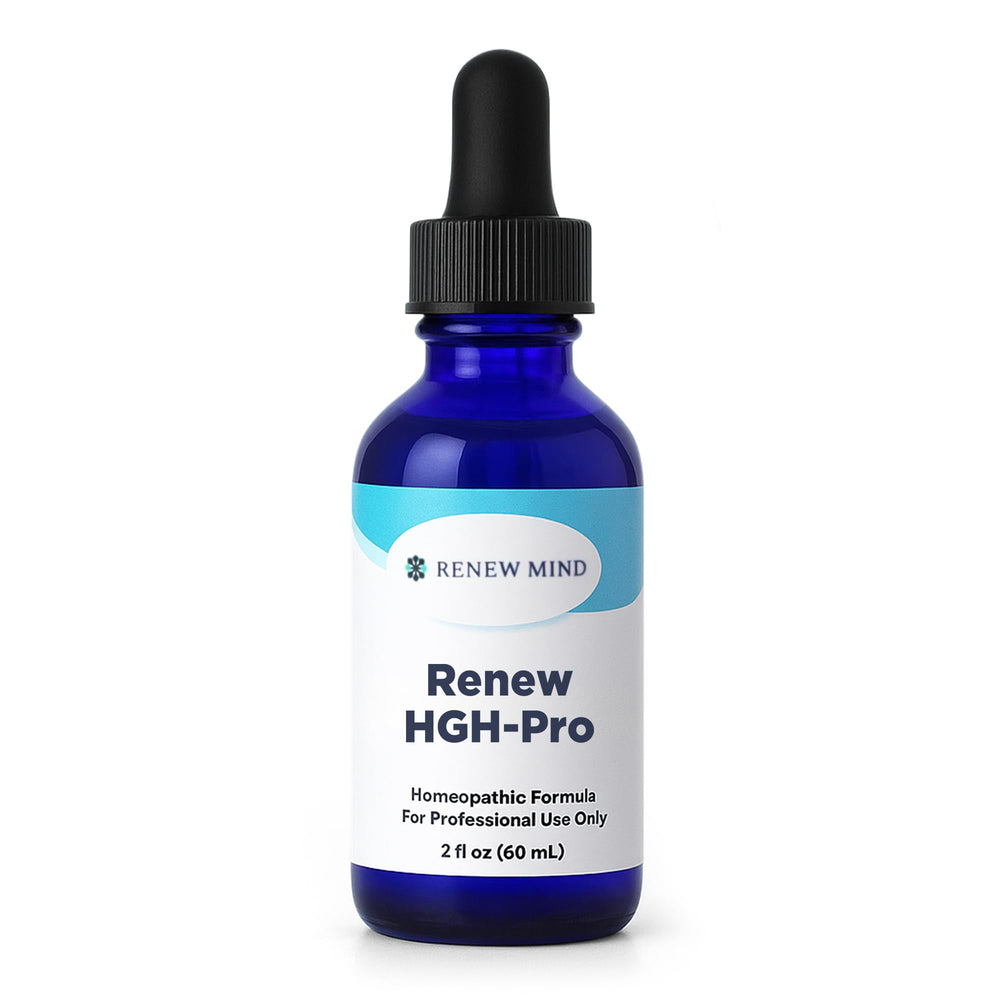 RENEW MIND Renew HGH Pro bottle pour supports convenient daily energy and recovery.
