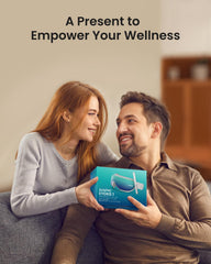 RENPHO eye massager Bluetooth speaker playing gentle music during massage