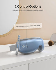 RENPHO eye massager silent mode for undisturbed relaxation and sleep