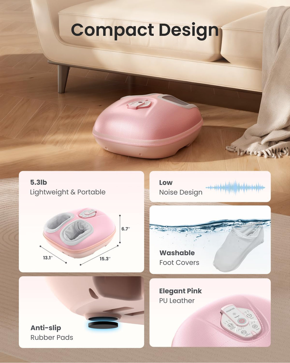 RENPHO plantar arch and heel massage for targeted relief.