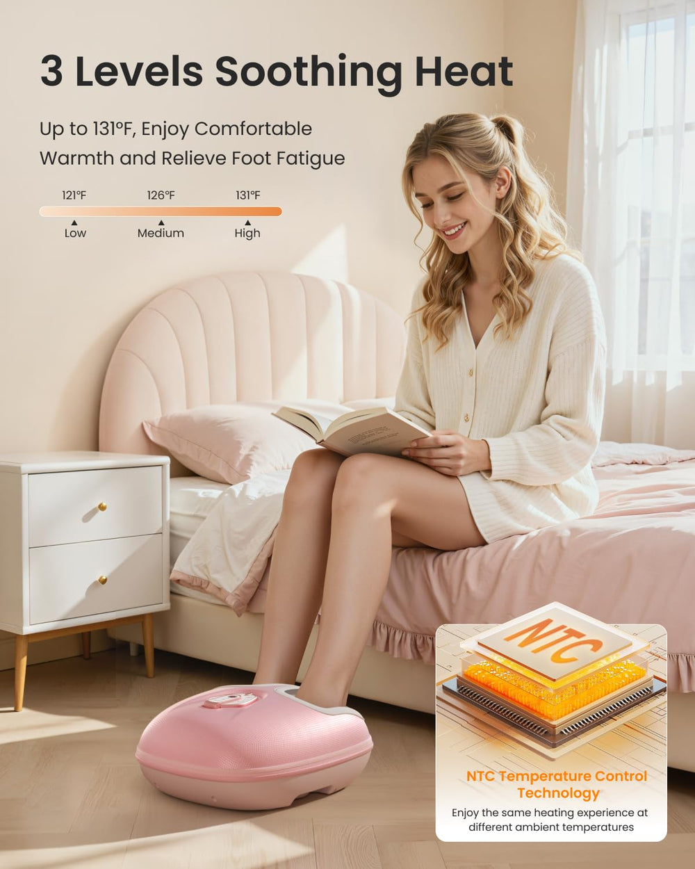 RENPHO cordless foot massager for portable use at home or office.