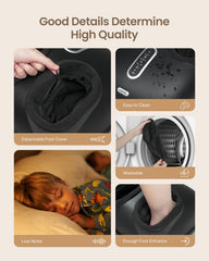 Renpho foot massager heats up in minutes for fast soothing warmth.