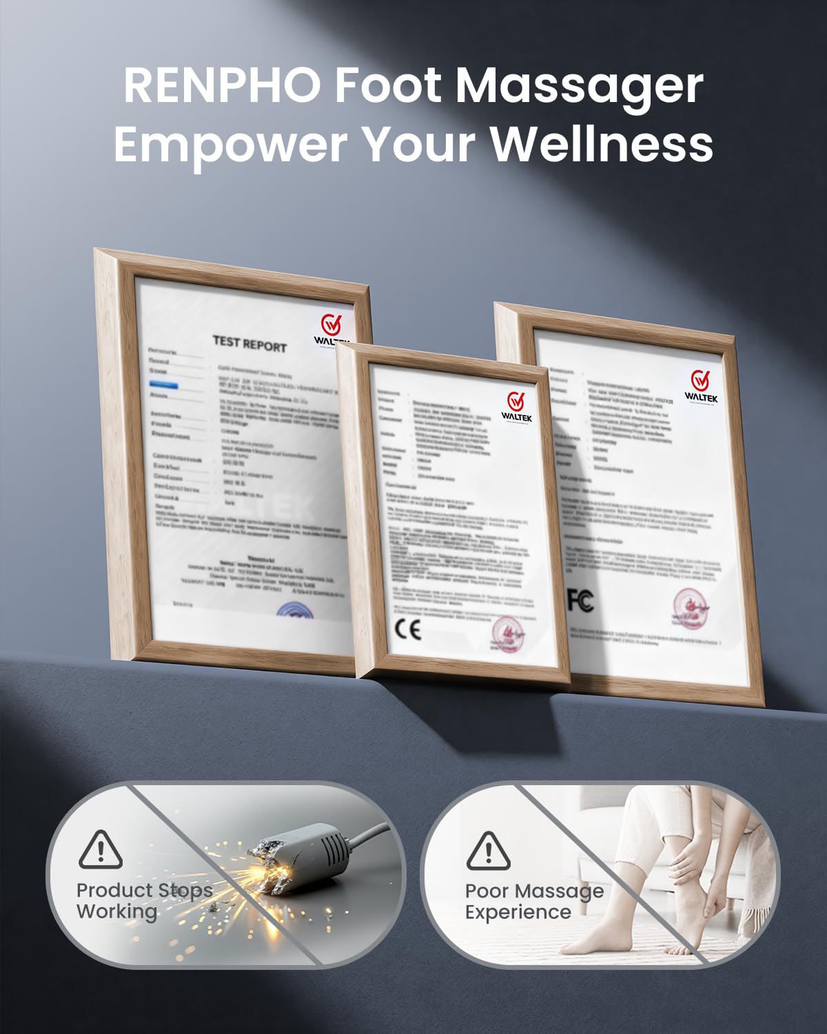 Renpho foot massager gift-ready packaging makes a thoughtful gift option.