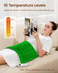 RENPHO heating pad controlled-heat-settings lets you tailor comfort