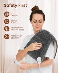 RENPHO heating pad ETL-certified quality ensures safe home use.