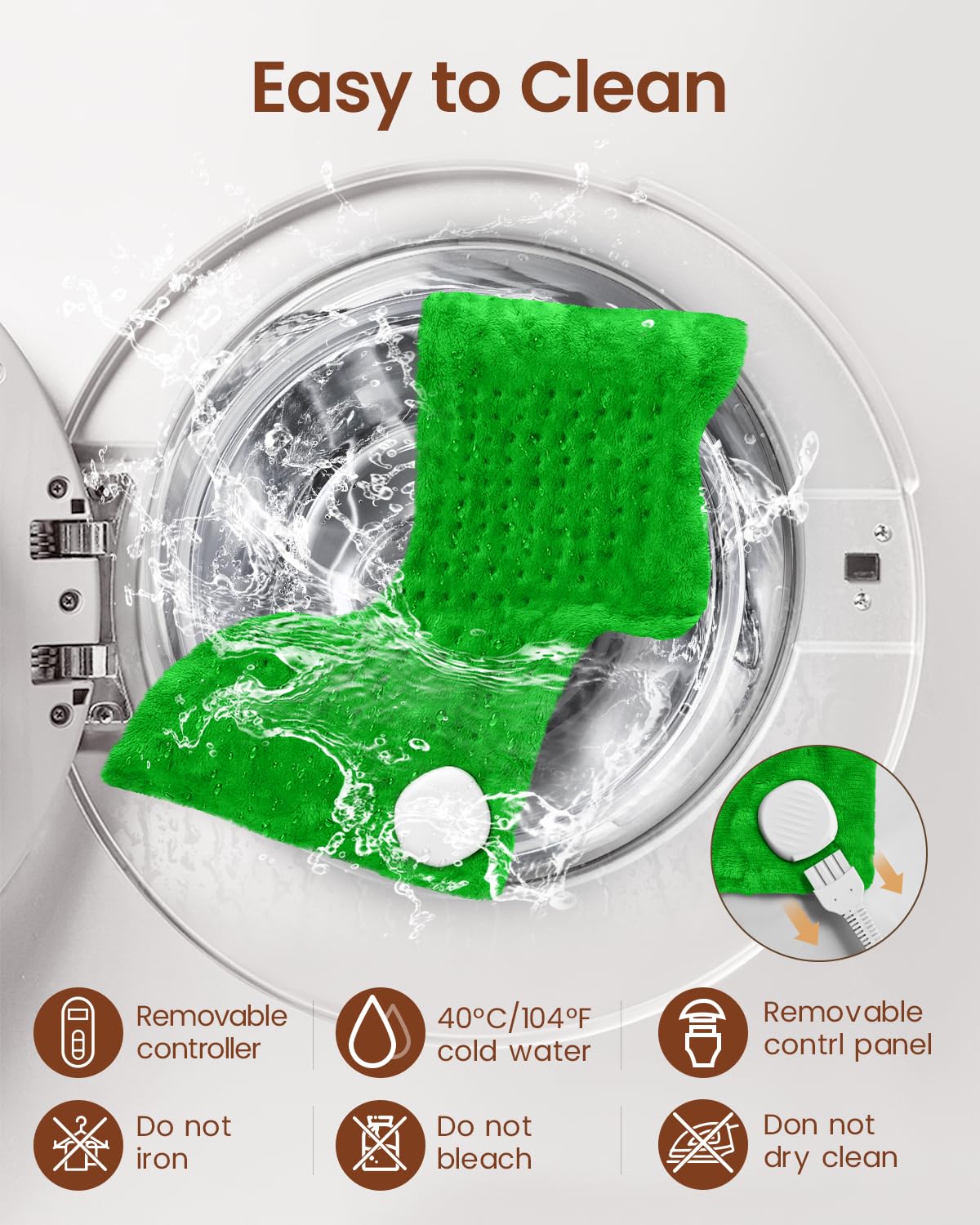 RENPHO heating pad ETL-certified ensures safety and reliability