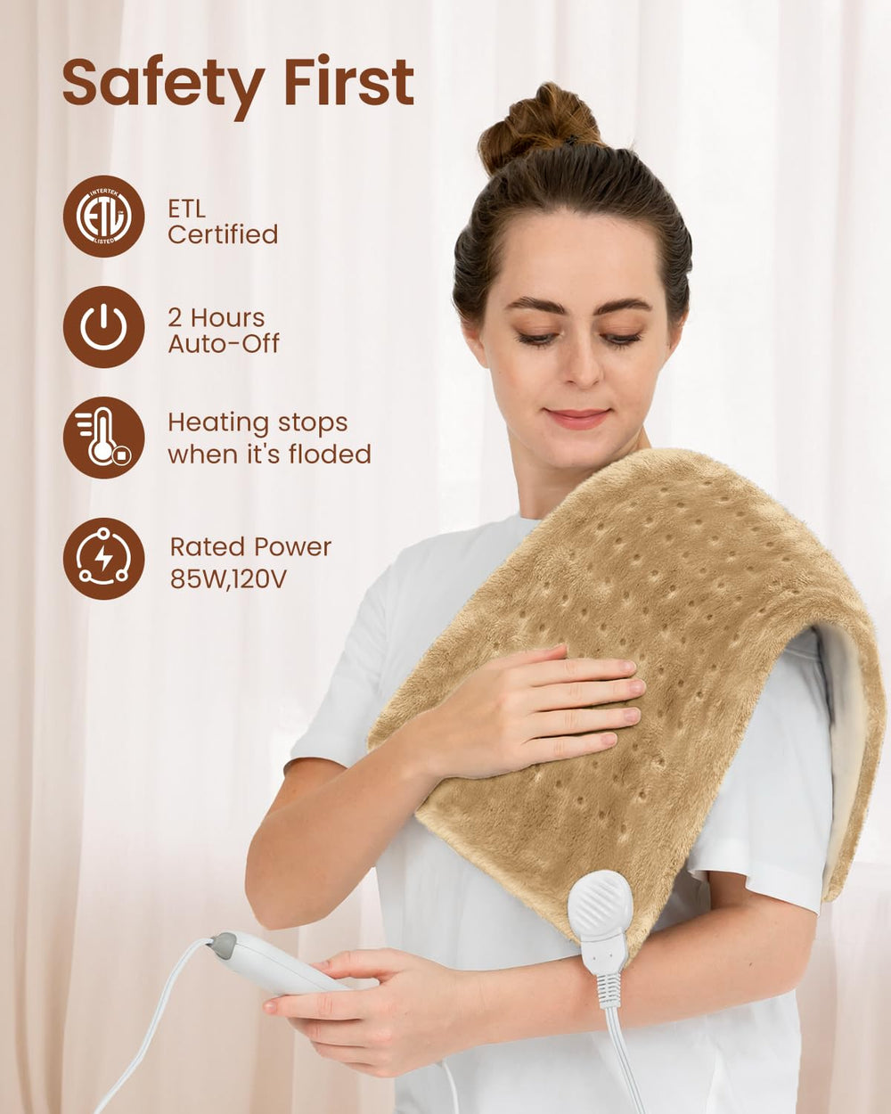 RENPHO machine washable pad makes cleanup simple after use
