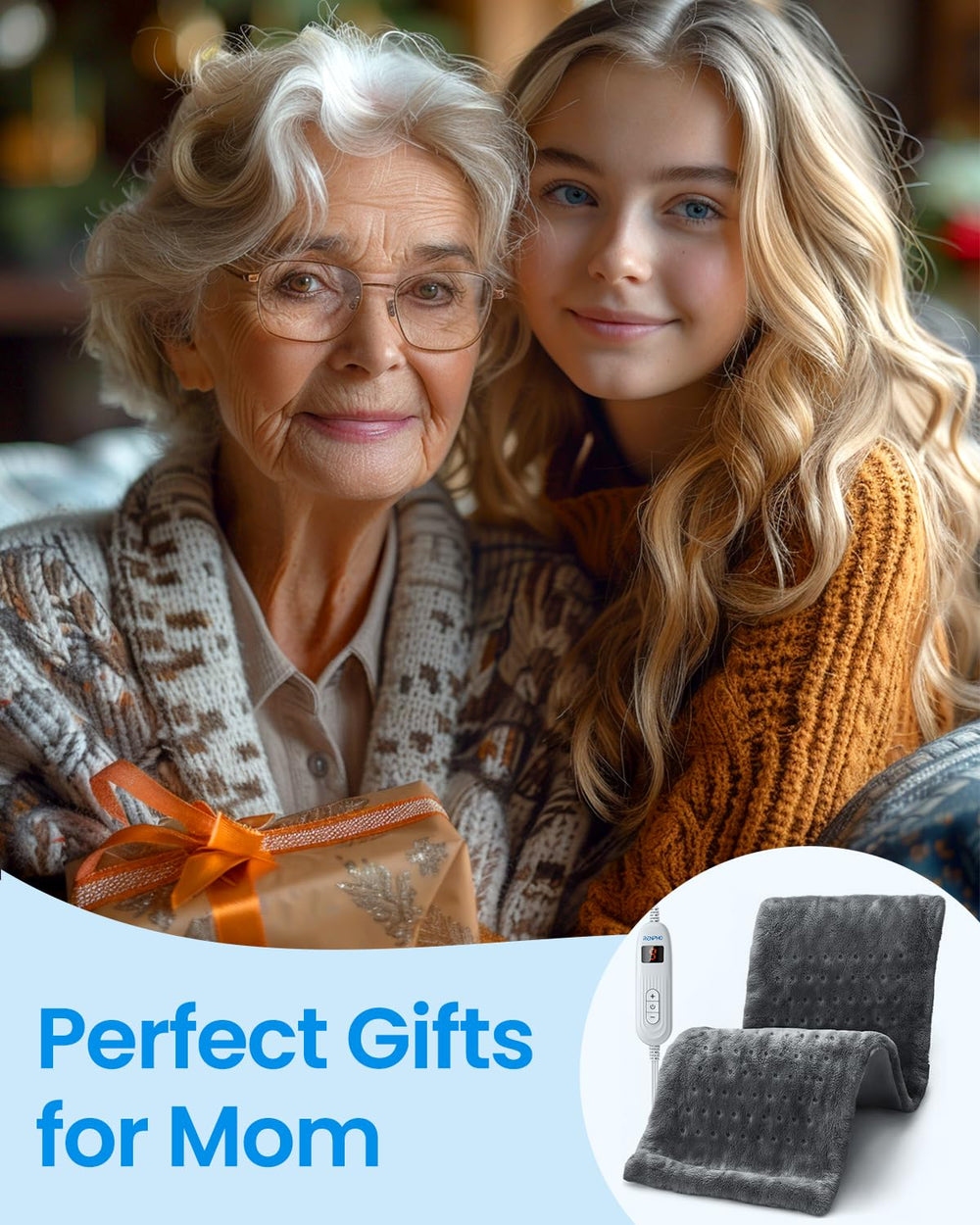 RENPHO heating pad neck shoulders delivers soothing warmth for daily stiffness.