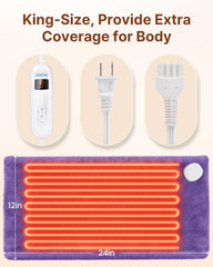 RENPHO control unit shows ten heat settings for personalized comfort.