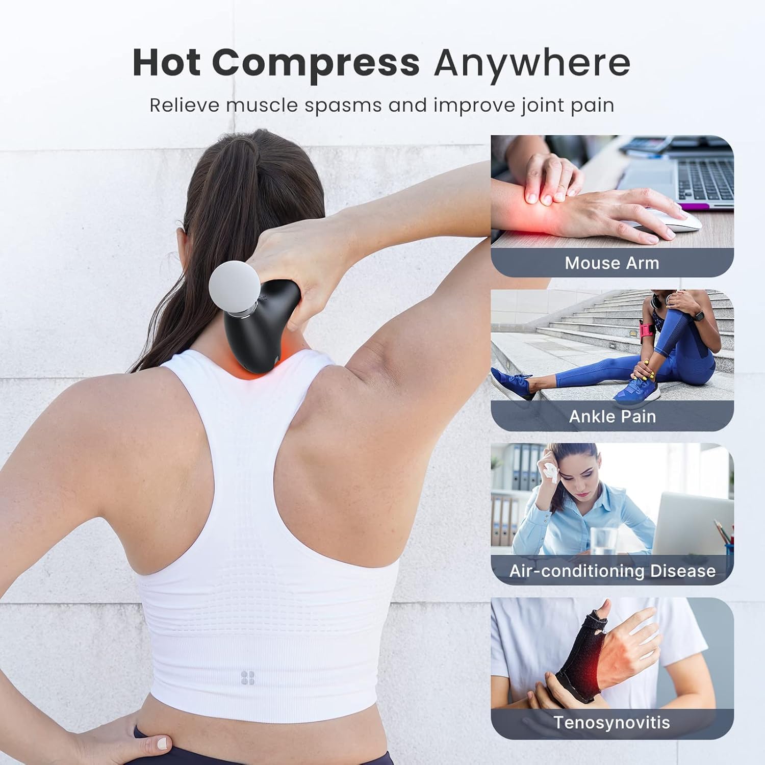 RENPHO ergonomic handheld design supports a comfortable grip.
