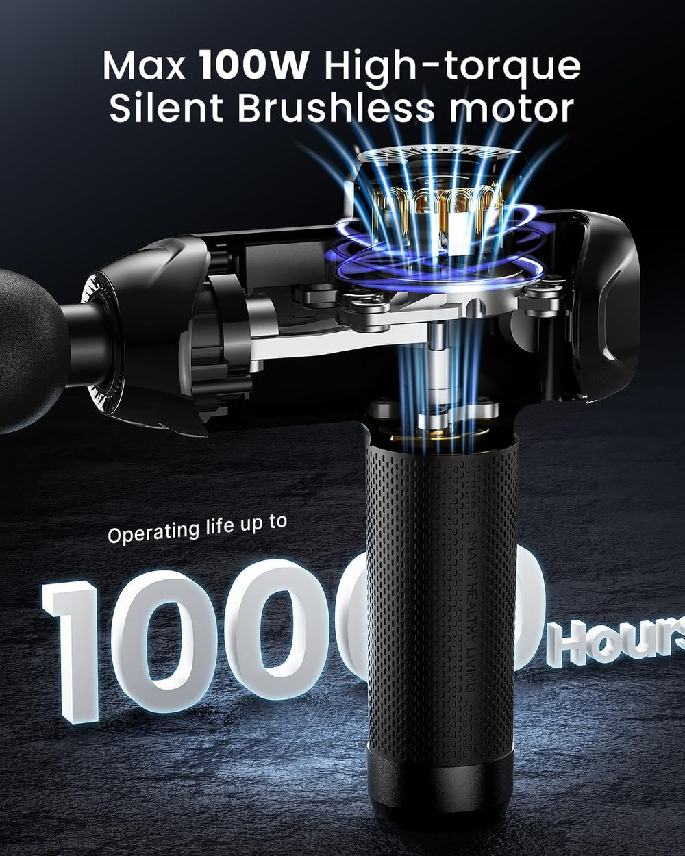 RENPHO Power Massage Gun operates quietly for distraction-free sessions