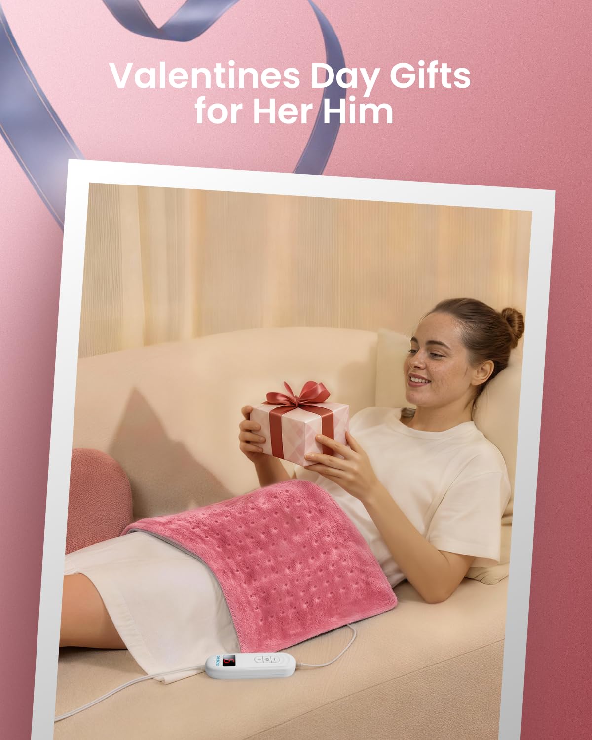 RENPHO wide-coverage heating pad delivers expansive warmth across large areas.
