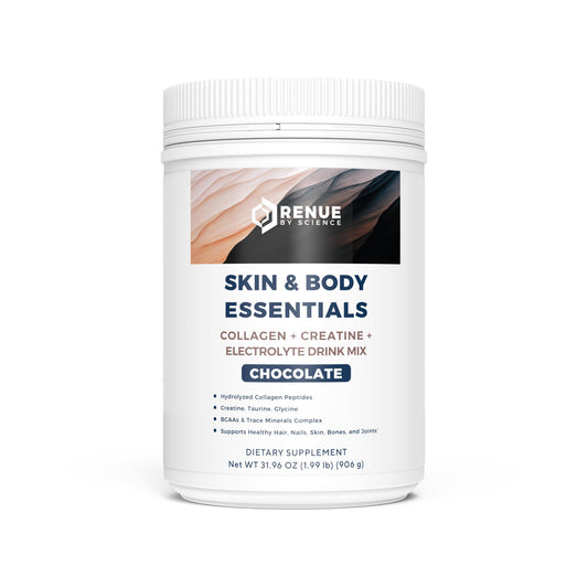 Renue By Science collagen peptides bottle for skin and joint support during daily routines