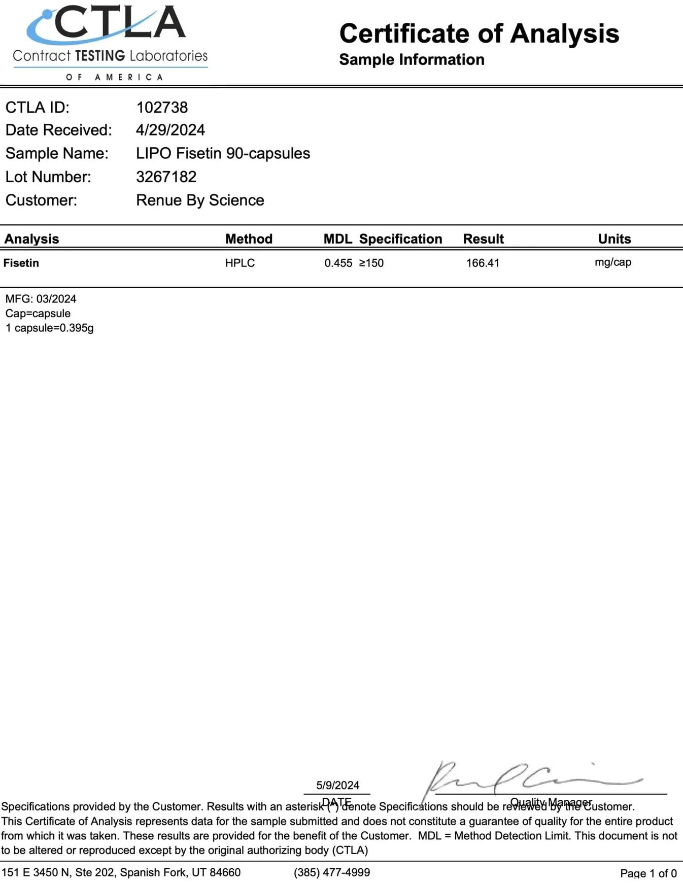Renue By Science Fisetin liposomal capsule close-up illustrating enhanced delivery