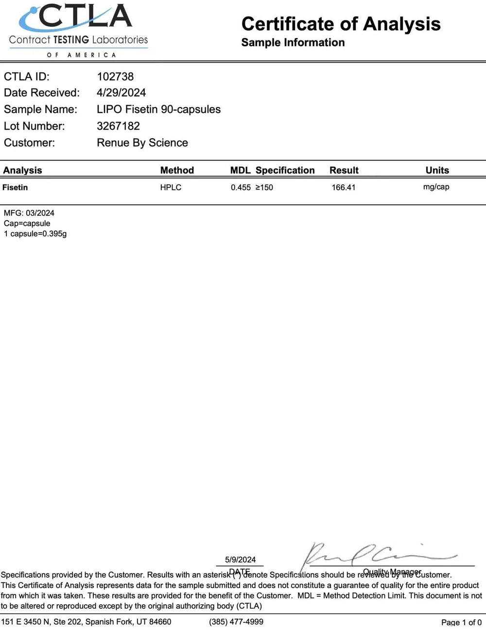 Renue By Science Fisetin liposomal capsule close-up illustrating enhanced delivery