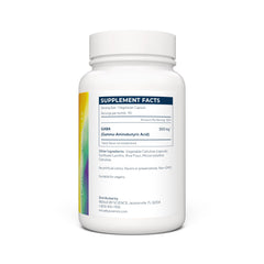Renue By Science GABA packaging close-up shows non-GMO USA-made quality.