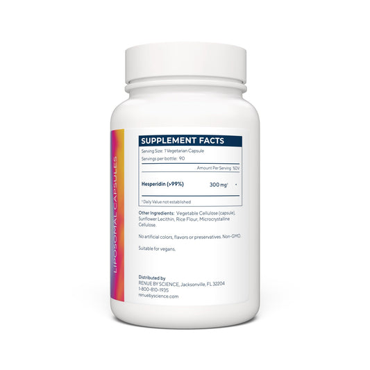 Hesperidin capsules by Renue By Science highlight 300 mg strength.