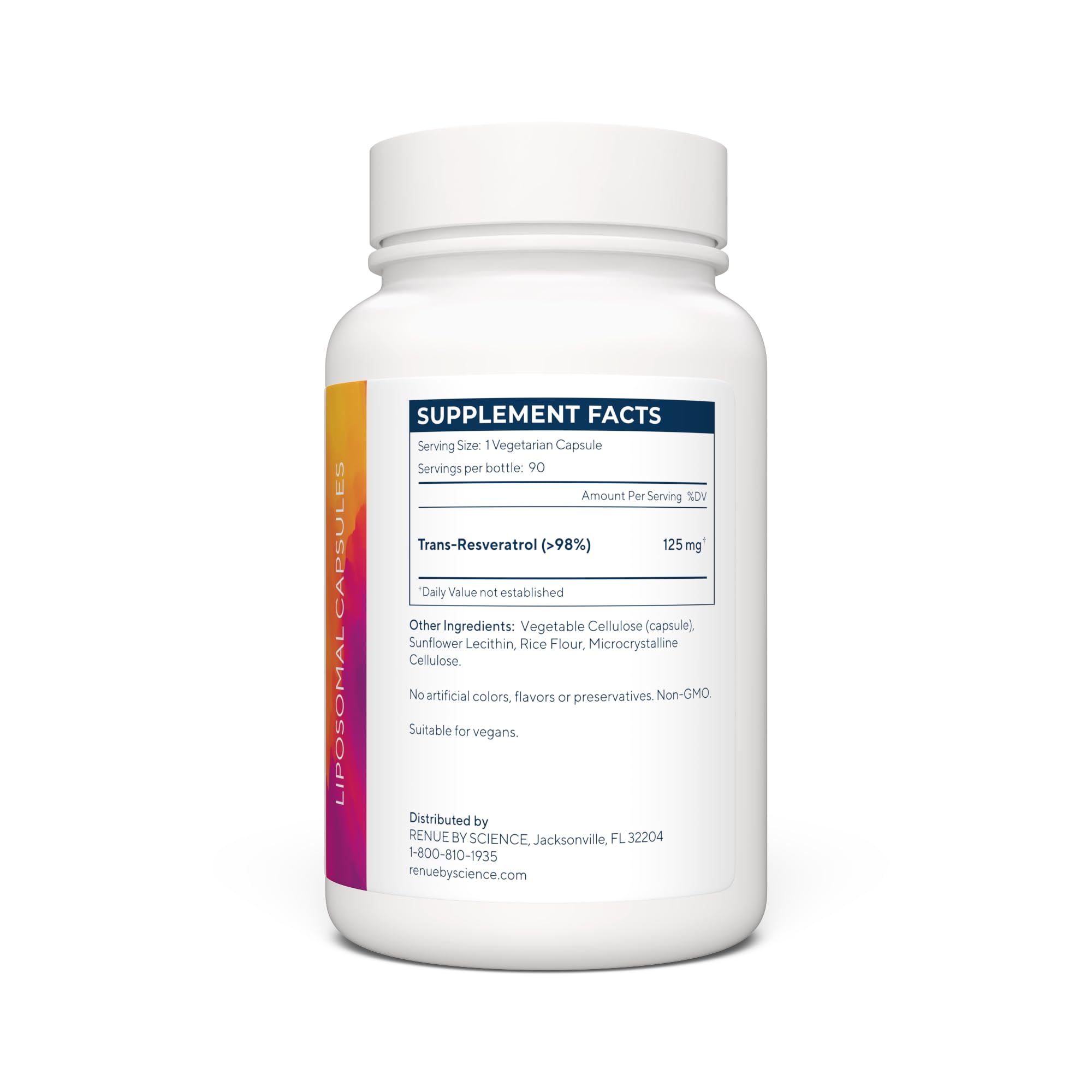 Renue By Science liposomal delivery graphic illustrating enhanced absorption potential.