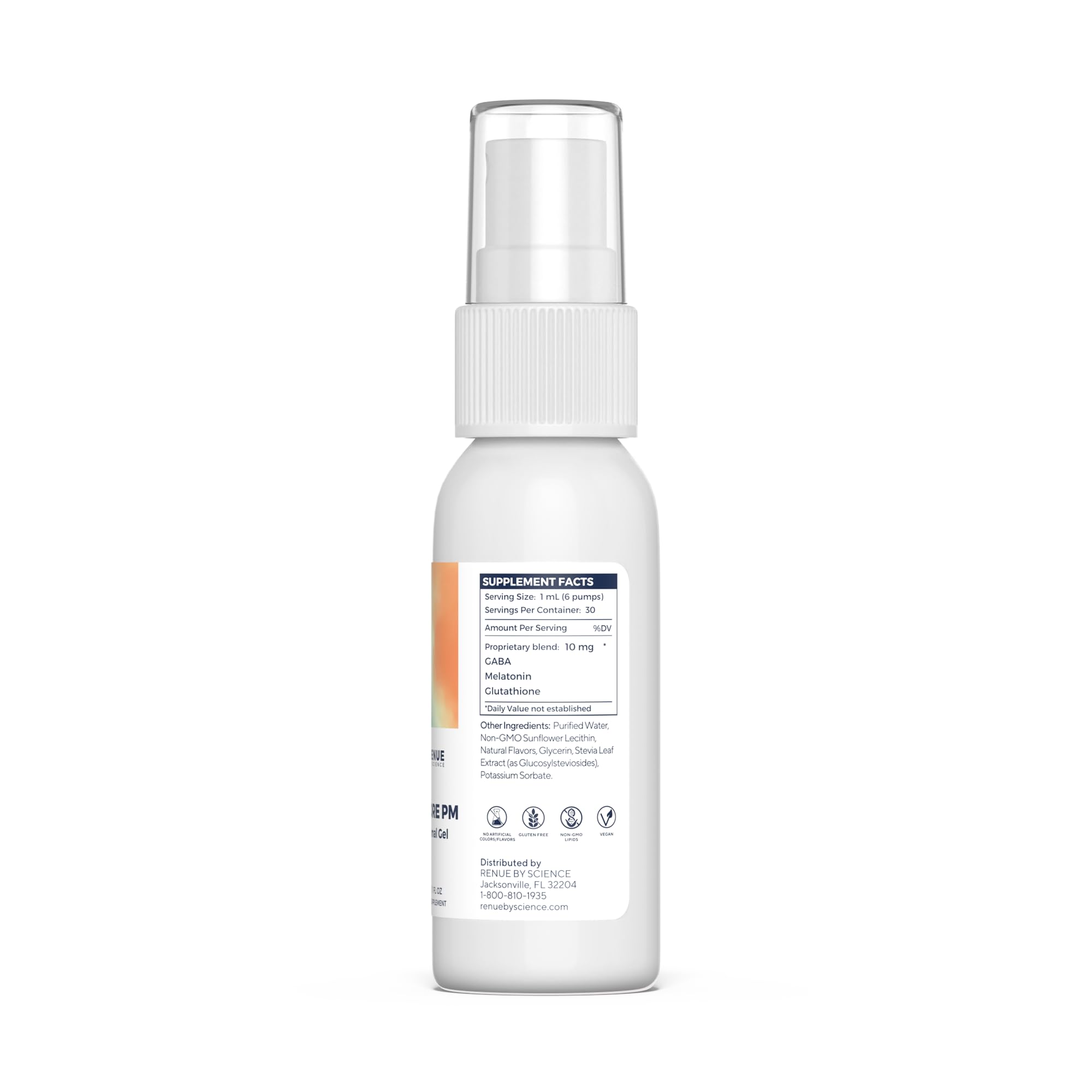 Renue By Science Restore PM spray nozzle for convenient evening use and quick delivery