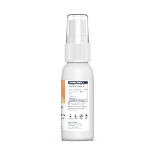 Renue By Science Restore PM spray nozzle for convenient evening use and quick delivery