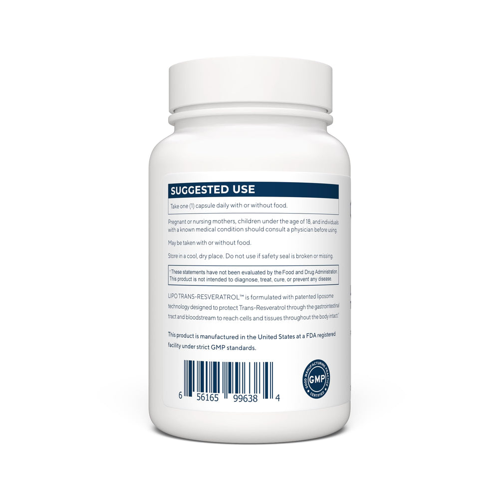 Renue By Science Resveratrol capsules closeup highlighting 125 mg per serving.