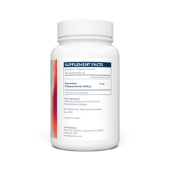 Renue By Science spermidine capsules beside water for easy daily intake