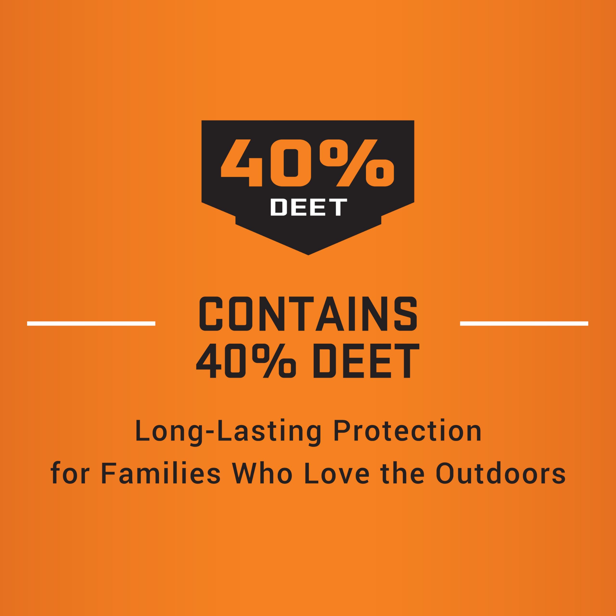Running on a park trail, Repel Sportsmen Max Formula at hand.