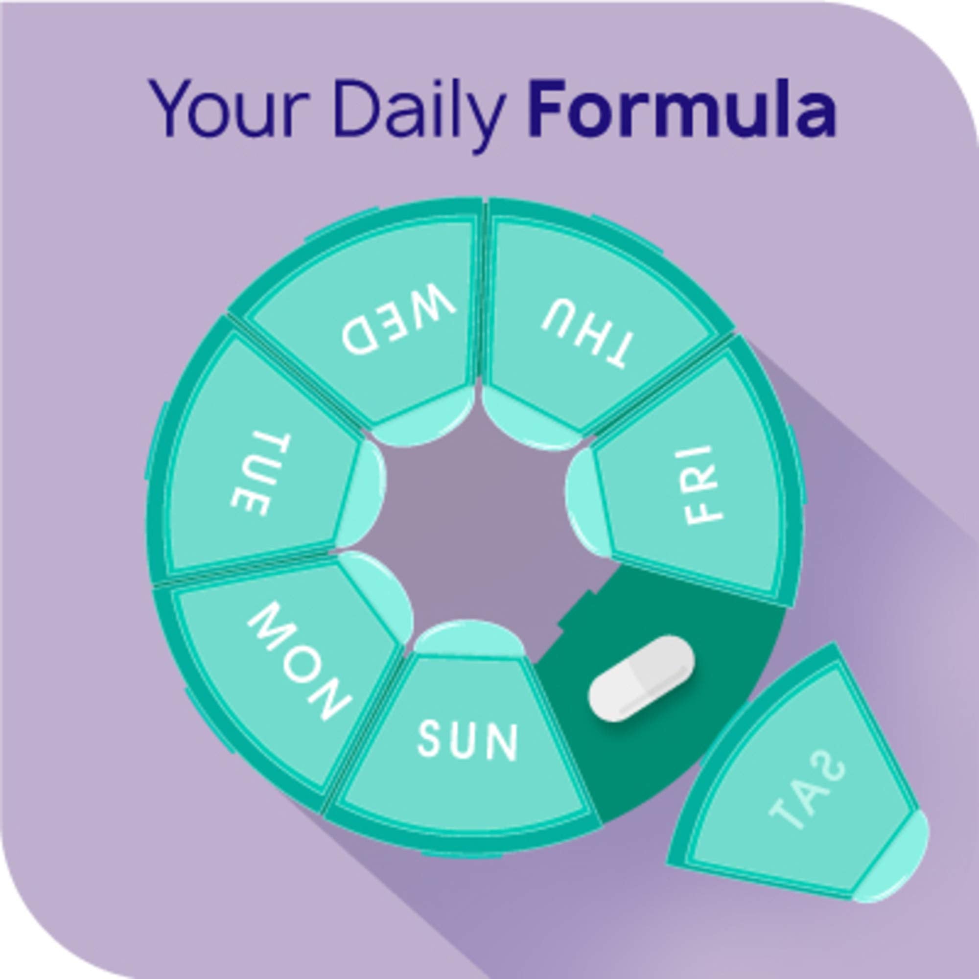 Nutritional information card highlights capsule details and serving size