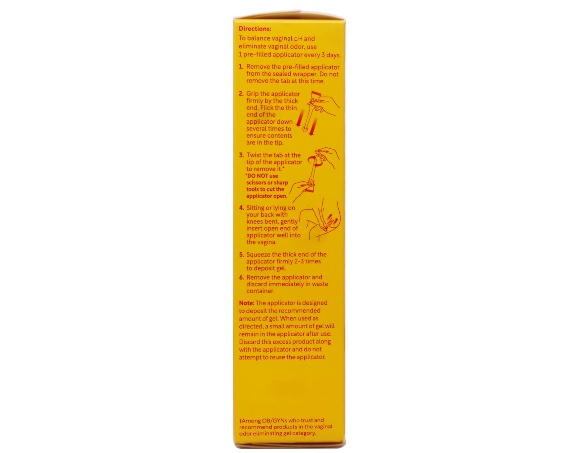 Rephresh vaginal gel texture appears smooth and light on skin.