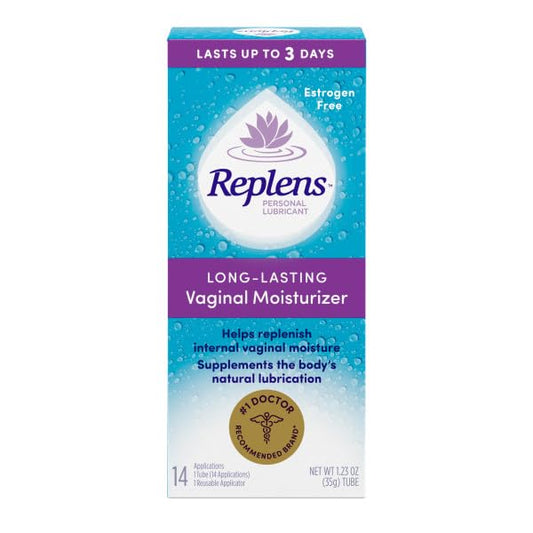 Replens applicator in use demonstrates easy, mess-free application