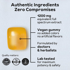 Reprise Ginseng Gummies packaging label highlights premium Korean Red Ginseng quality