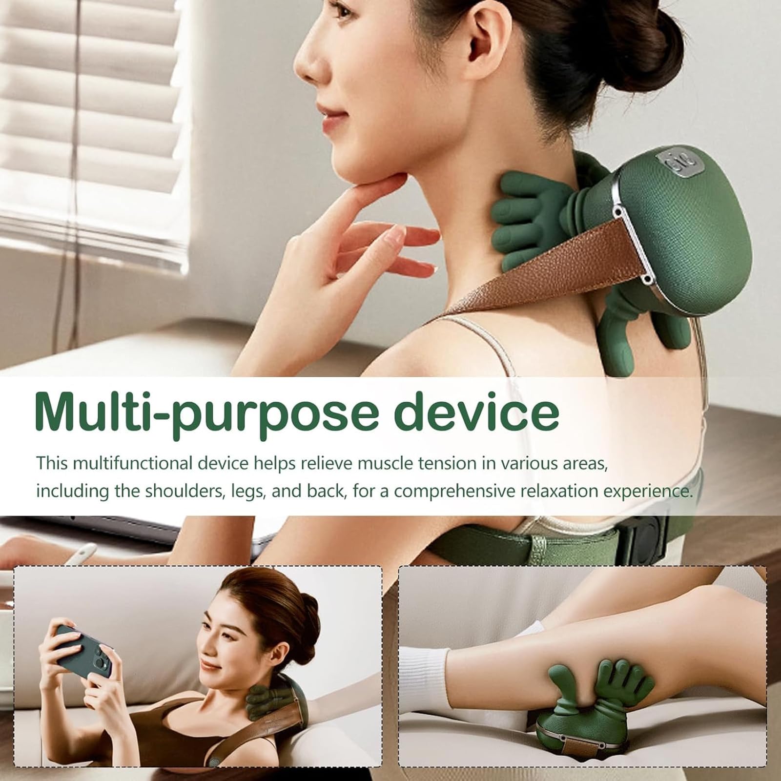 Rercarre neck massager ideal for focused relaxation at home