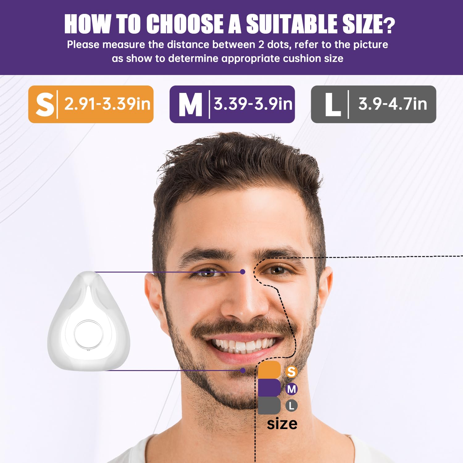 Easy-clean lifestyle: Rescare Airfit F20 cushion shown in wipe-down routine.