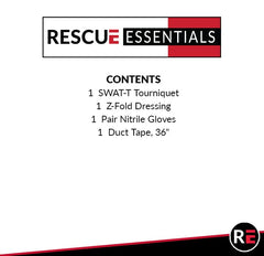 Rescue Essentials 3-ft duct tape for secure dressings or improvised seals