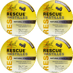 RESCUE pastilles black currant bottle for on-the-go calm