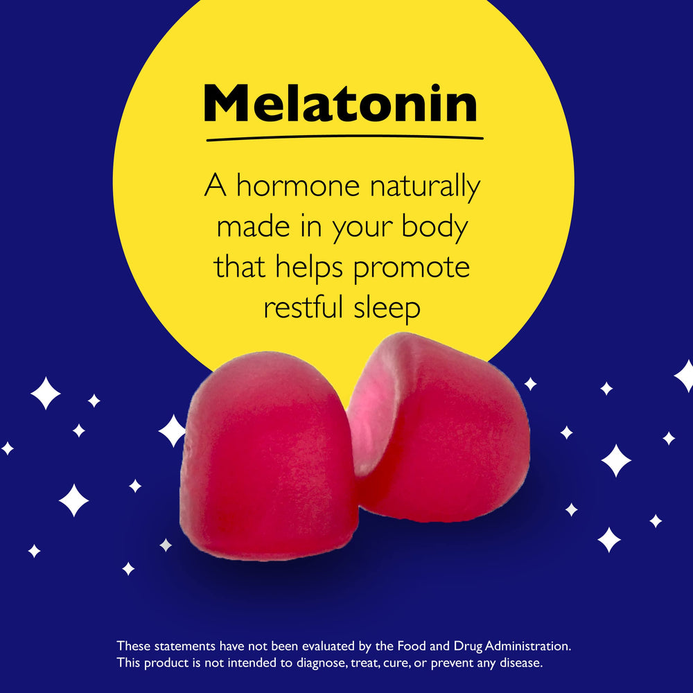 RESCUE PLUS melatonin sleep gummies 180-count package