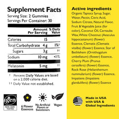 RESCUE PLUS melatonin sleep gummies with Bach flowers ingredients