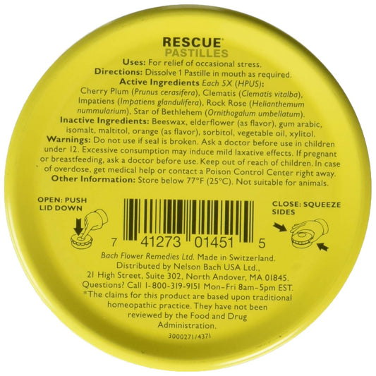 RESCUE Rescue Remedy Pastilles 12-pack opened for quick mood balance