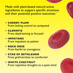 RESCUE Sleep pastilles black currant flavor supports a pleasant bedtime ritual
