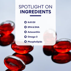 Research Verified Antarctic Krill Oil bottle emphasizing GMO-free purity and additive-free ingredients.